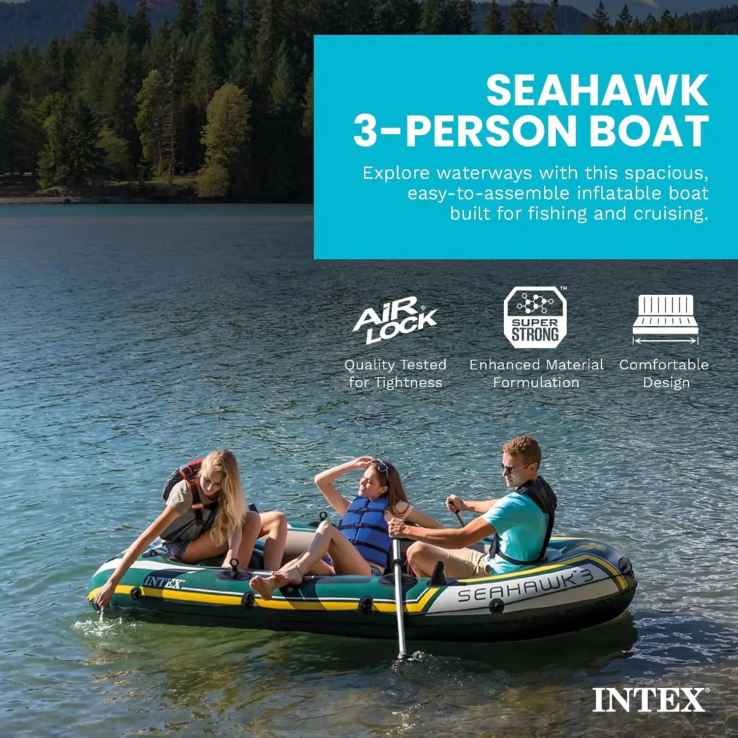 INTEX 66332EP Seahawk 2: juego - Rod Holder Fishing reseña y precio
