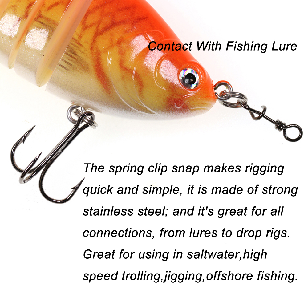 Bimoo 50 piezas de acero inoxi - Fishing Equipment And Accessories reseña y precio