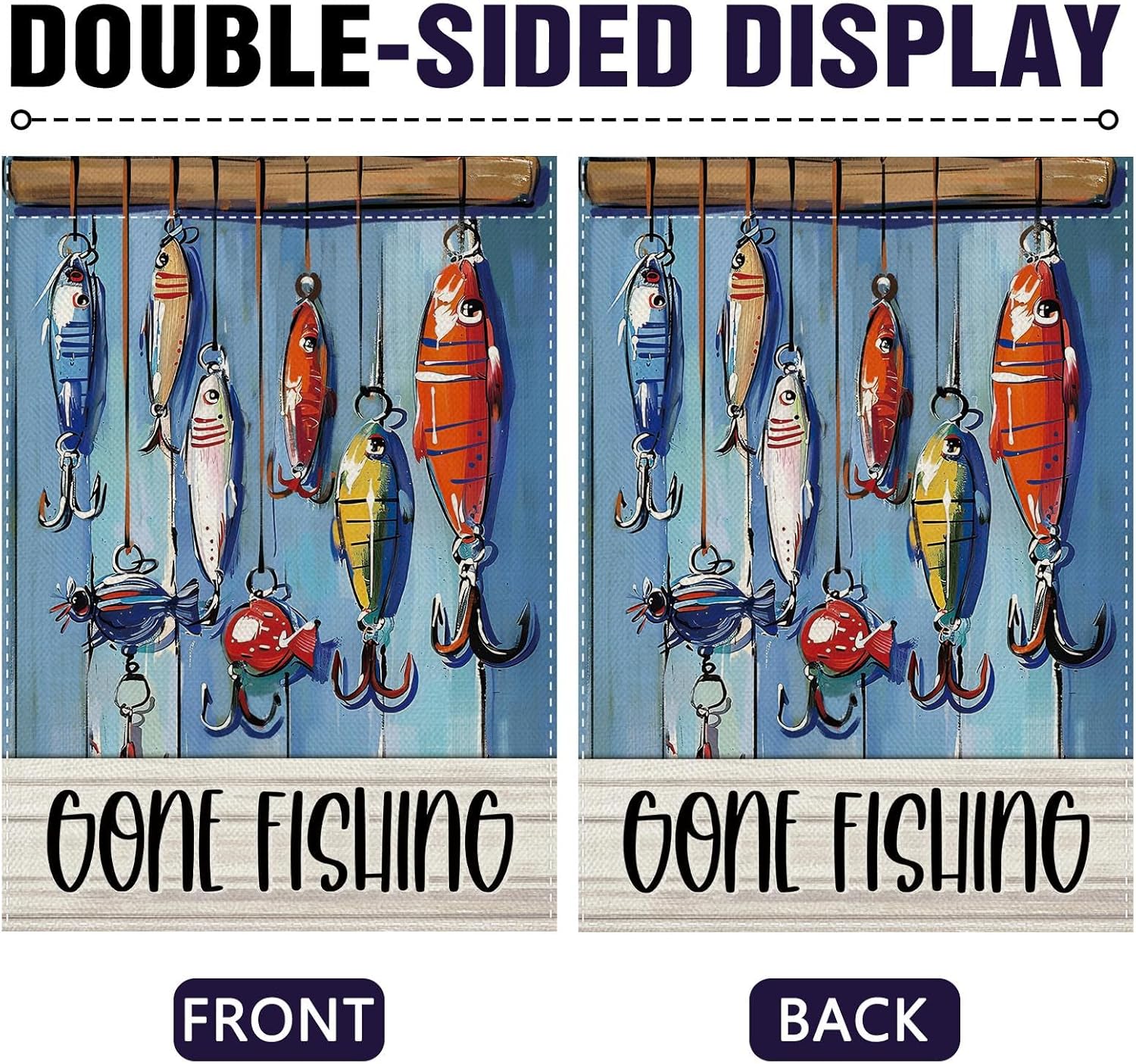 Bandera Decorativa para Jardín - Fishing Lure reseña y precio